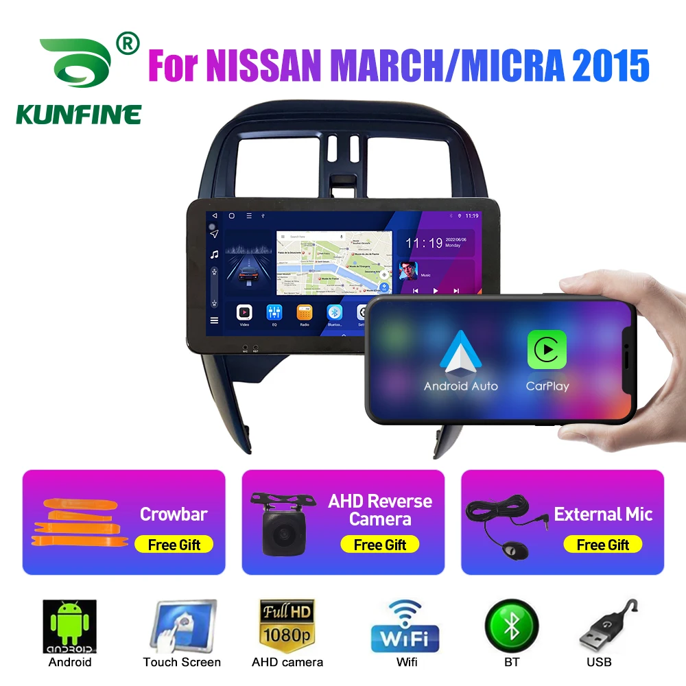 10.33''Car Radio For NISSAN MARCH/MICRA 2015 Android Car Stereo DVD GPS Navigation Player Touch Screen Carplay Android Auto QLED