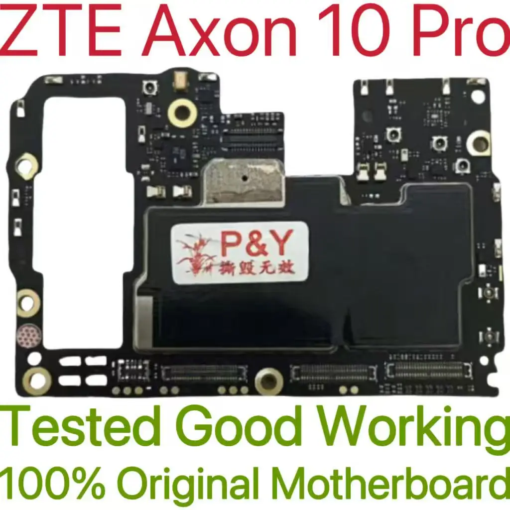 Placa base Original desbloqueada versión Global para ZTE Axon 10 Pro placa de circuito probado placa lógica principal para ZTE Axon 10 Pro