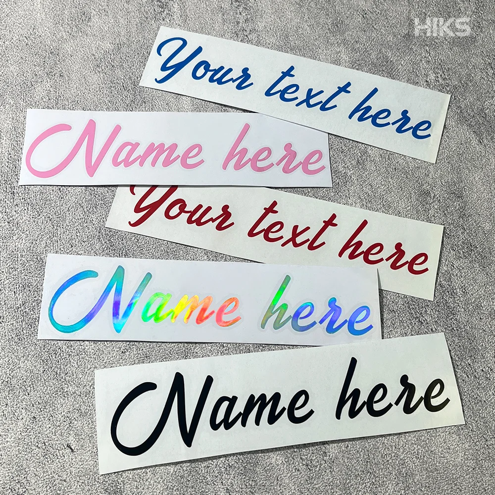 2 pegatinas de vinilo personalizadas con nombre en cursiva, calcomanías de texto personalizadas, etiquetas impermeables para tazas, botellas, ventanas de coche, bodas, cumpleaños