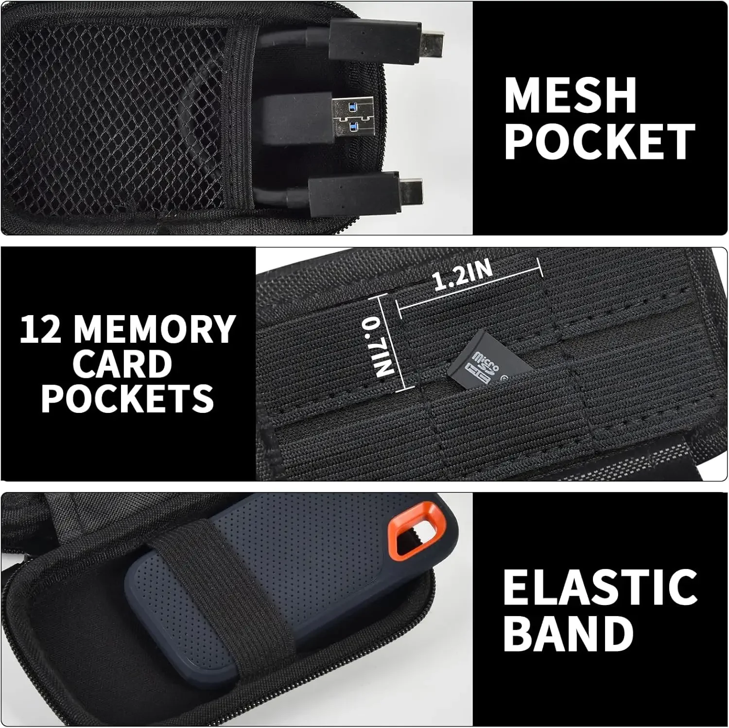 Case Compatible with SanDisk 1TB 2TB 4TB 500GB/for PRO Extreme