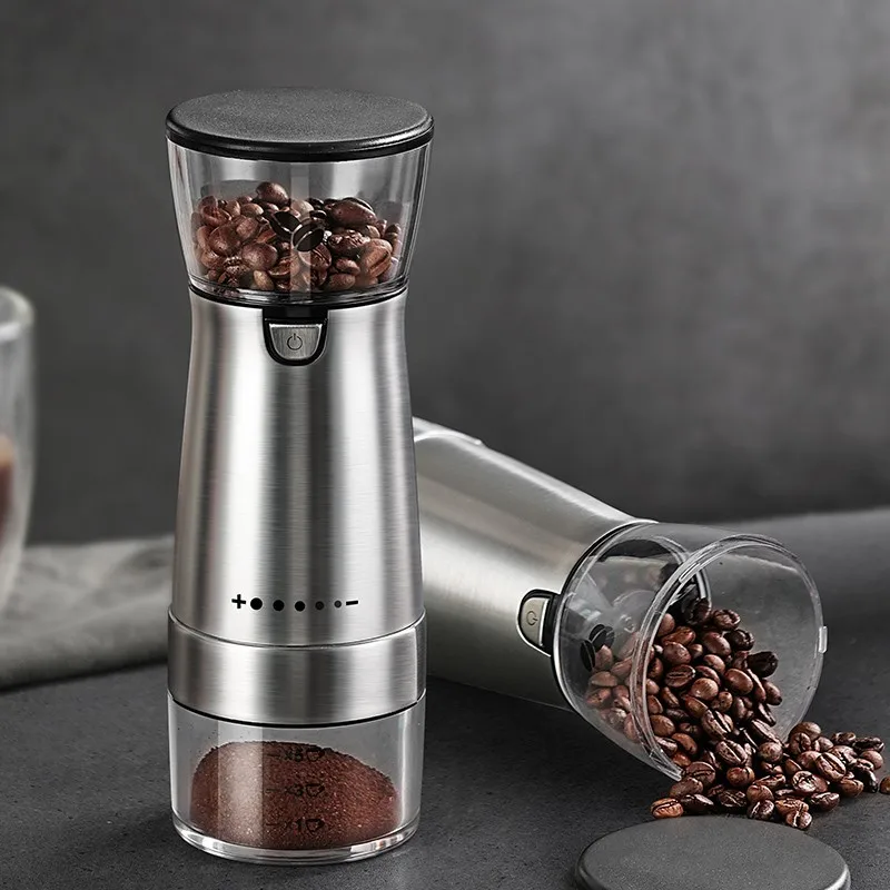 Portabl Grinder Electric Coffee Grinder Automatic Beans Mill Coffee Bean Grinder Machine For Home Travel USB Rechargeable