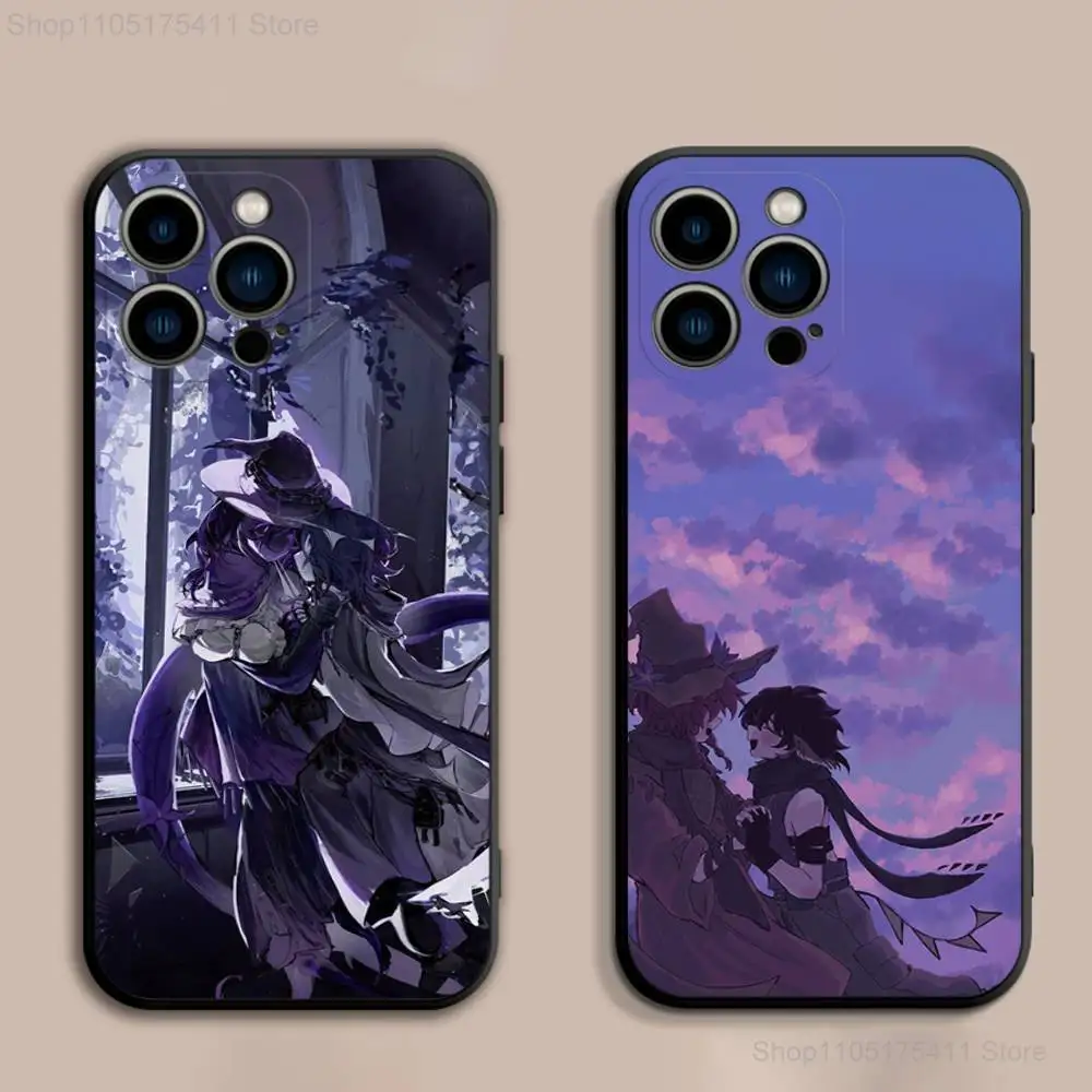 

AzuretimeS Two Time A-Azure For iPhone 17,16,15,14,13,12,11,Pro,Max,Plus,E,SE4,Air,Mini Black Soft Cover Phone Case