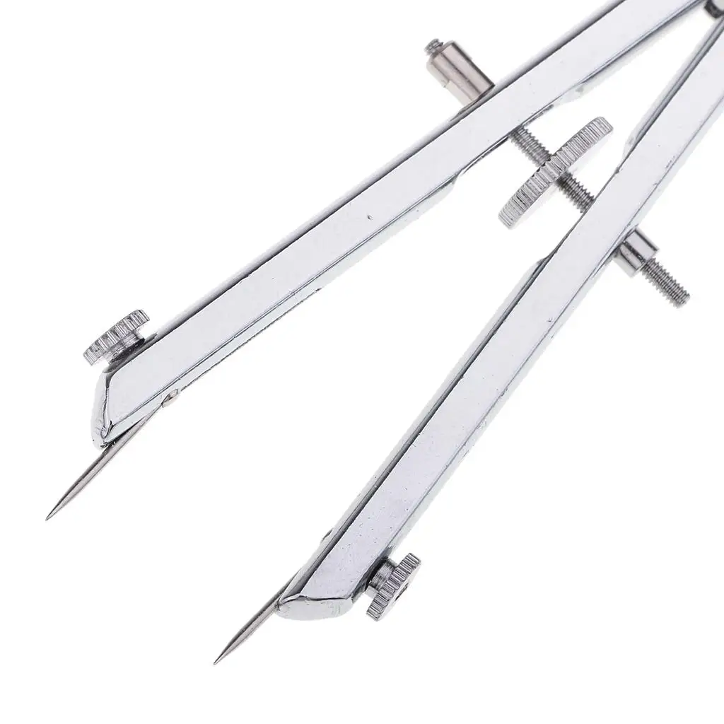 Spring Dividers Calipers Compass Metal Protractor Measuring Tool for Art School Offices and Leather Making