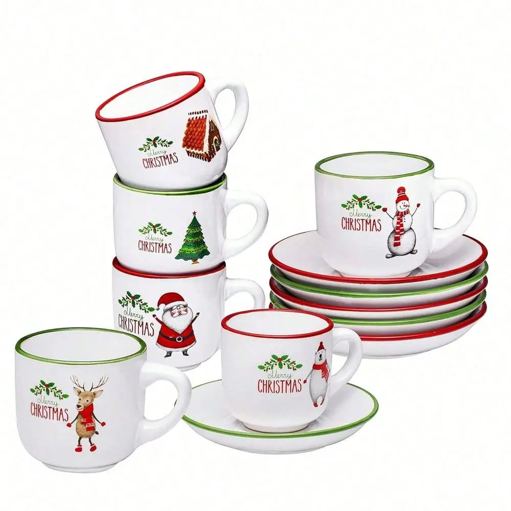 

Choice Espresso Cups And Saucers Set Of 4. Small 4 Ounce Stackable Espresso Cups With Rack. Stacking Espresso Coffee Cup Of 4.