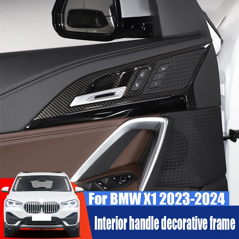 

For BMW X1 2023 2024 Inner handle protection frame door bowl decoration frame ABS material