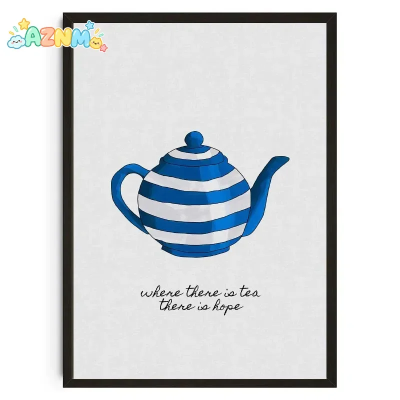Toaster Teapot Coffee Pot Kettle Blender Wall Art Canvas Painting Nordic Posters And Prints Wall Pictures For Kitchen Room De