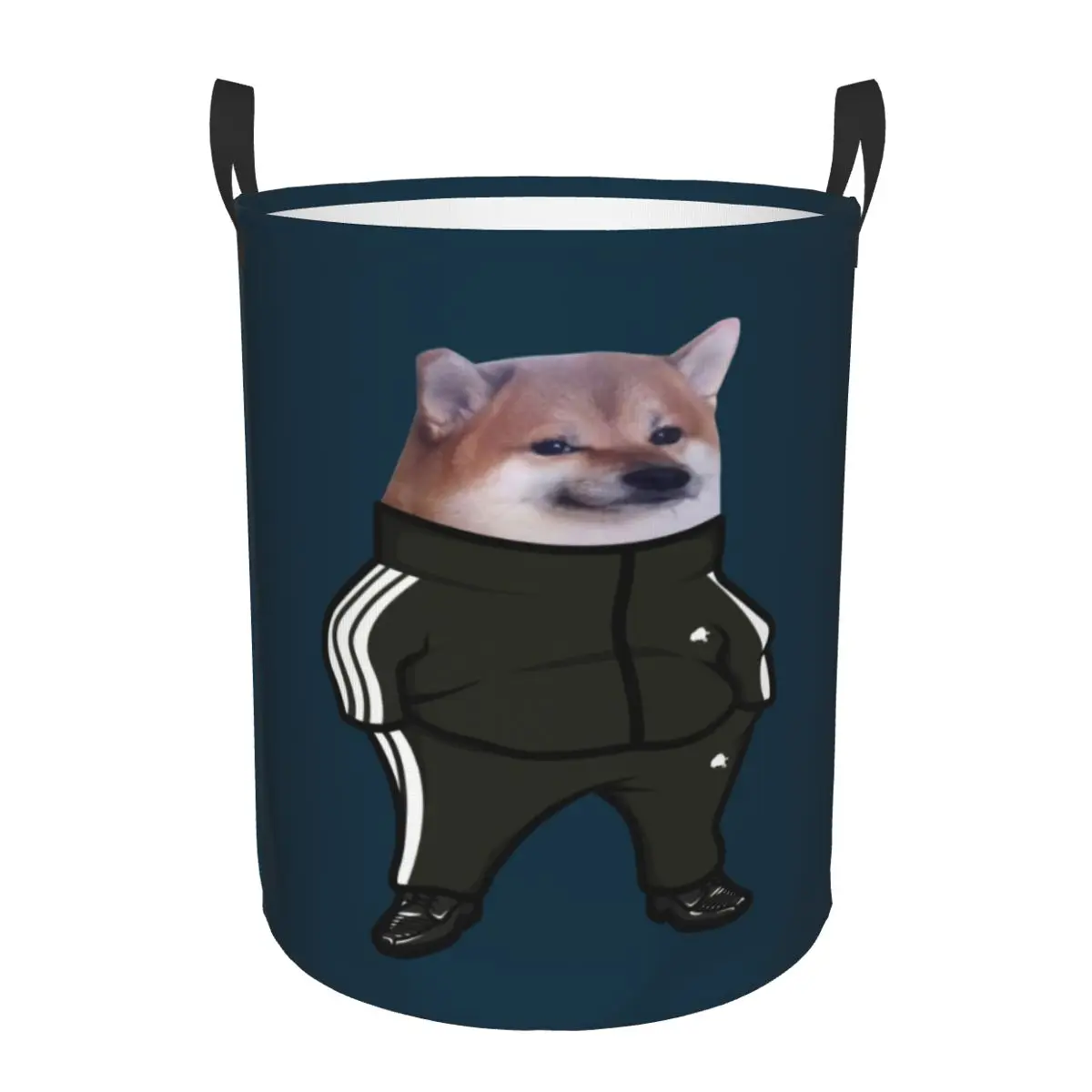 Cesto portabiancheria pieghevole Cheems Doge Shiba Inu Meme personalizzato per borsa portaoggetti per giocattoli per bambini