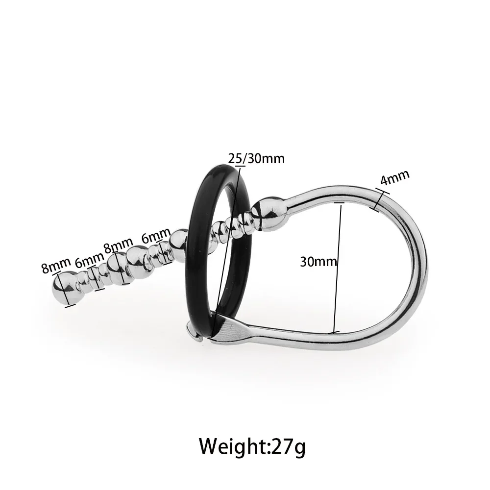 ذكر Masterbator الشرج الأصوات مجرى البول موسعات القسطرة الفولاذ المقاوم للصدأ لعبة استثارة القضيب الذكور العفة الجنس لعب للرجال الجنس المثيرة