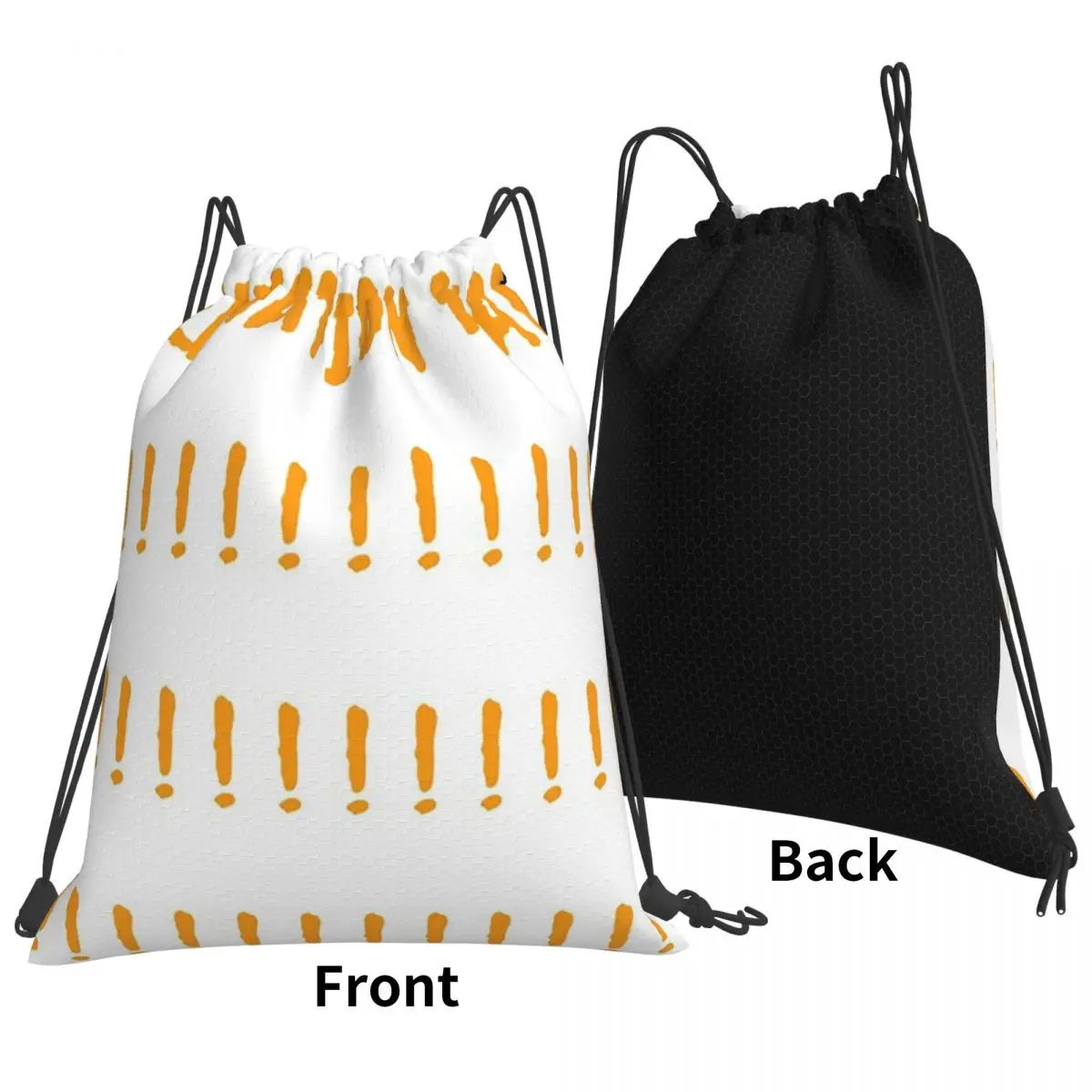 Exclamation Mark Alert The World For Upcoming Future Backpacks Multi-function Drawstring Bundle Pocket Sports Bag Book Bags