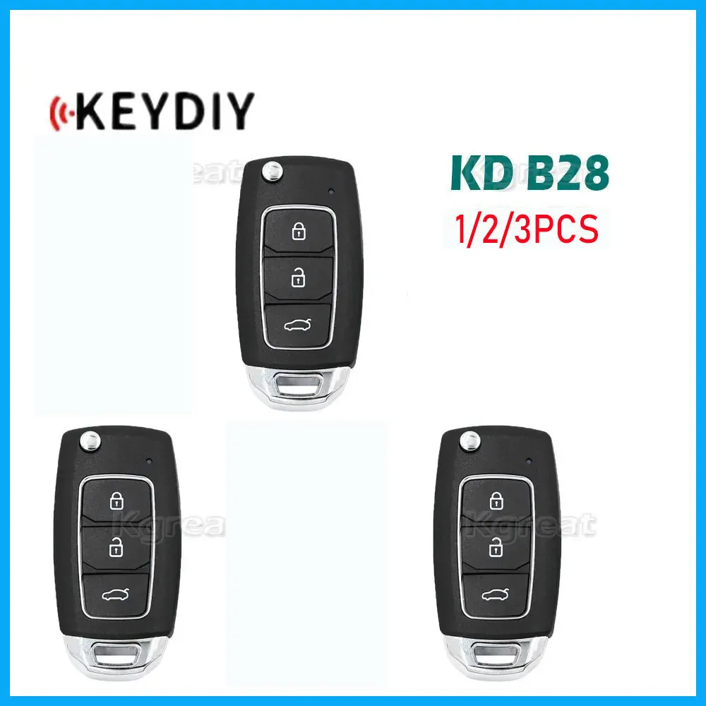 

1/2/3pcs Keydiy KD B28 Multifunctional Universal Remote Key KD B Series 3 Buttons Car Remote Key for KD-x2 KD900 Key Programmer