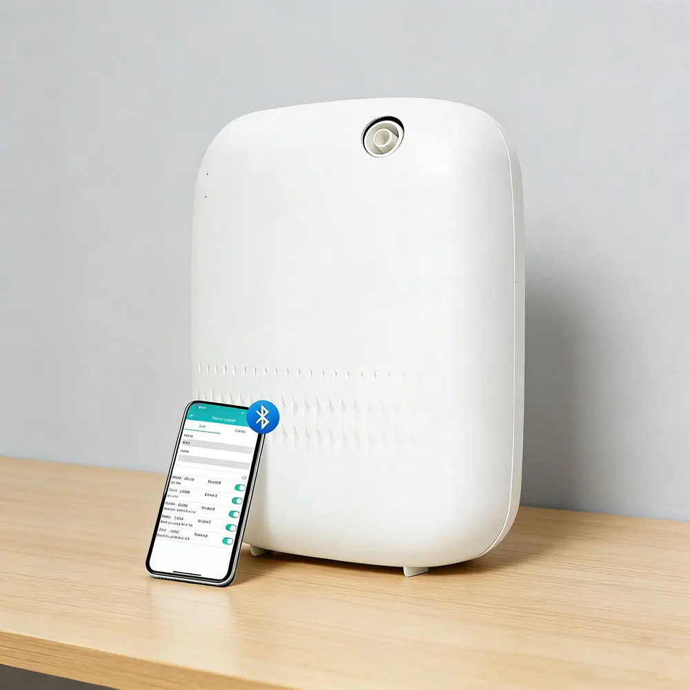 Smart Small Wall Mounted Aroma Diffuser Machine Automatic Spray Essential Oil Nebulizer Bluetooth App  Home Fragrance Diffuser