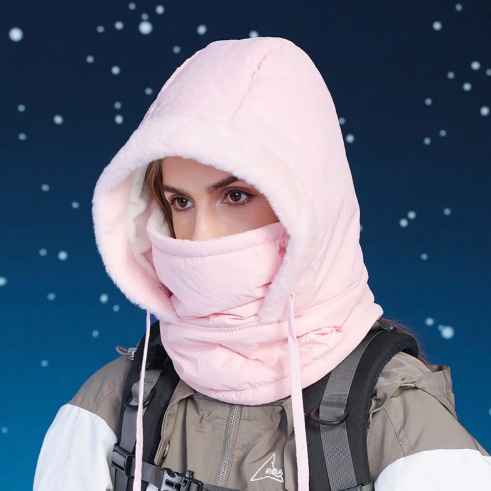 

Keep Warm 3-in-1 Winter Cycling Hat Windproof Cold Resistant Warm Scarf Face Mask Head Cover Neck Protection Lei Feng Hat Women