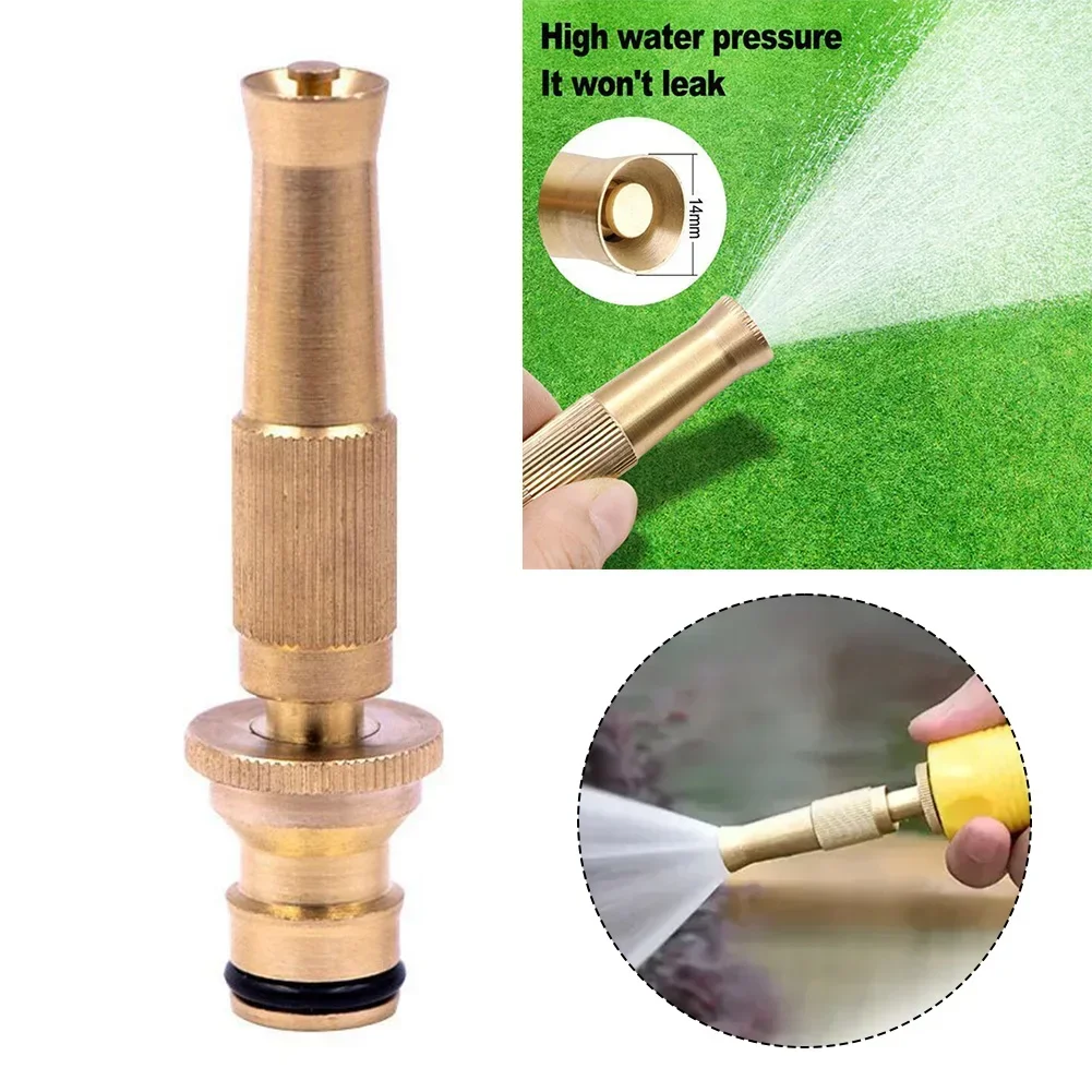 

Copper Nipple Direct Water Spray Gun-Head Spray Nozzle Car Wash Water Quick Connector Home Garden Hose Adjustable