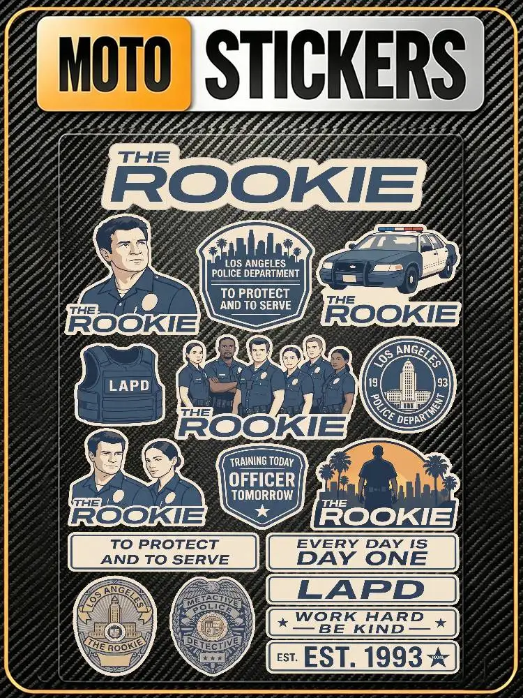T-he R-Rookie Waterproof Reflective Scratch Cover Sticker Universal Decor Decal For Car Motorcycle Helmet Refrigerator