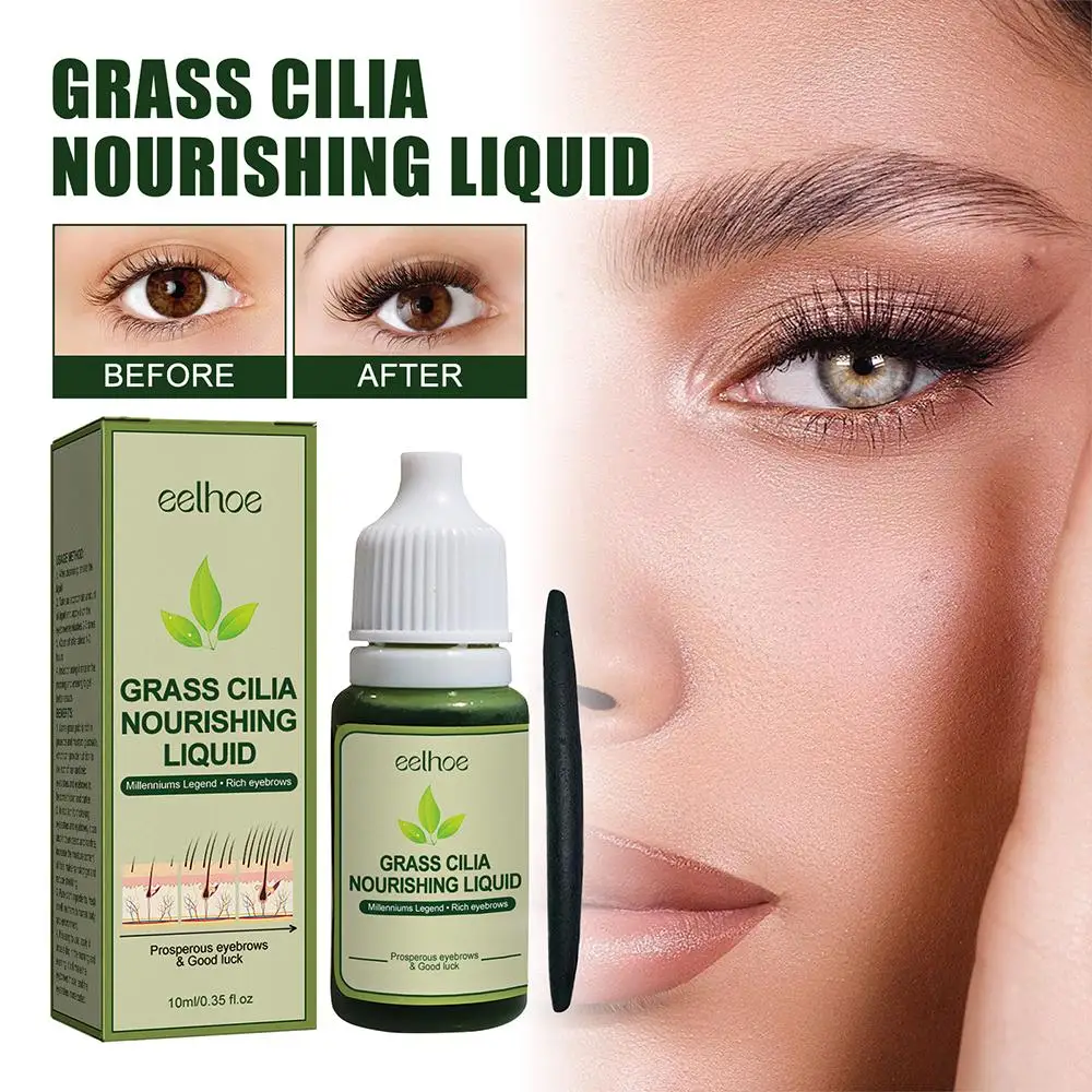 10Ml Usma Graspulp Sap Wenkbrauw Wimpergroei Verbetert Haar Dunner Wordend Gras Pulp Baard Puur Usma Grassap