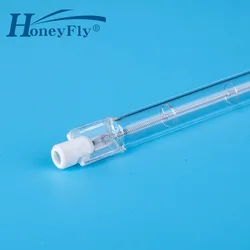 HoneyFly 10pcs 530mm IR Halogen Lamp Bulbs R7S SK15 230V 300W Double Ended Filament Heating Lights Clear Frosted Quartz SAUNA