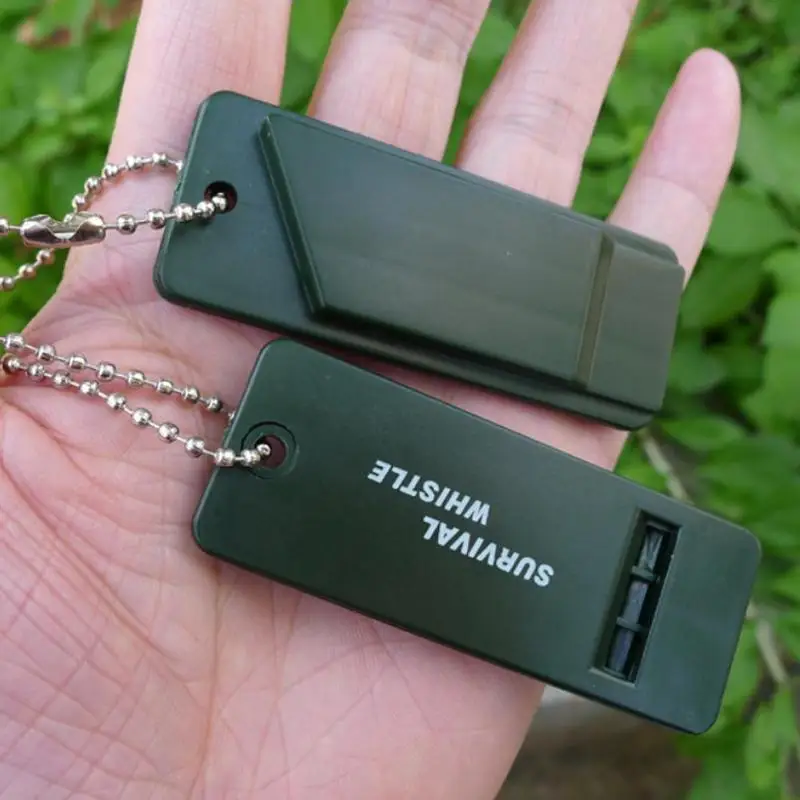 1-50PCS High Decibel 3-Frequency Whistle Outdoor Emergency Survival Whistle for Camping, Hiking, Hunting, Survival Whistle Gear