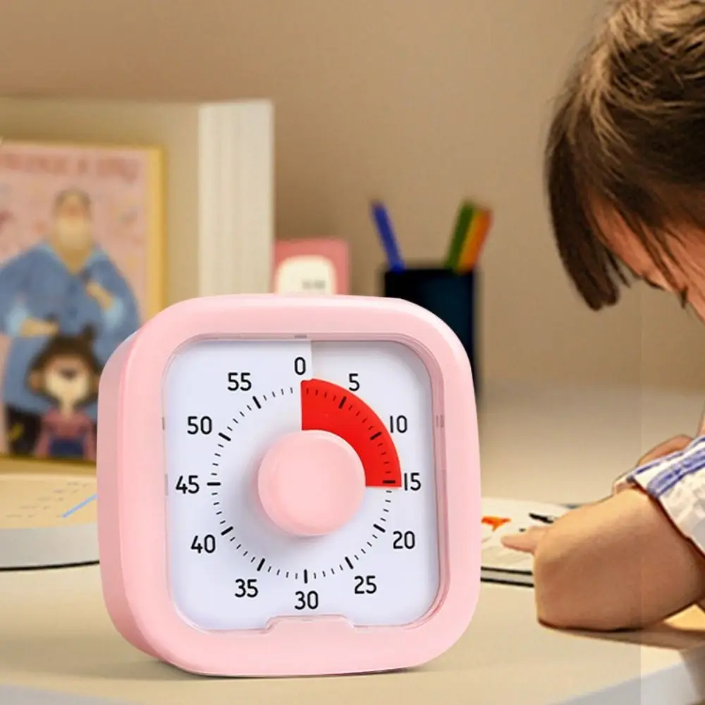 Temporizzatore visivo silenzioso da 60 minuti con supporto timer per il conto alla rovescia cronometro forte sveglia timer da cucina sala lettura