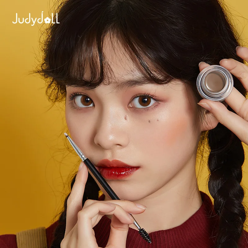 Judydoll Orange Blossoms Cream Waterproof Shaping Eyebrow Pen Glue Anti Sweating Beginner Natural Root Clear And Non Fading