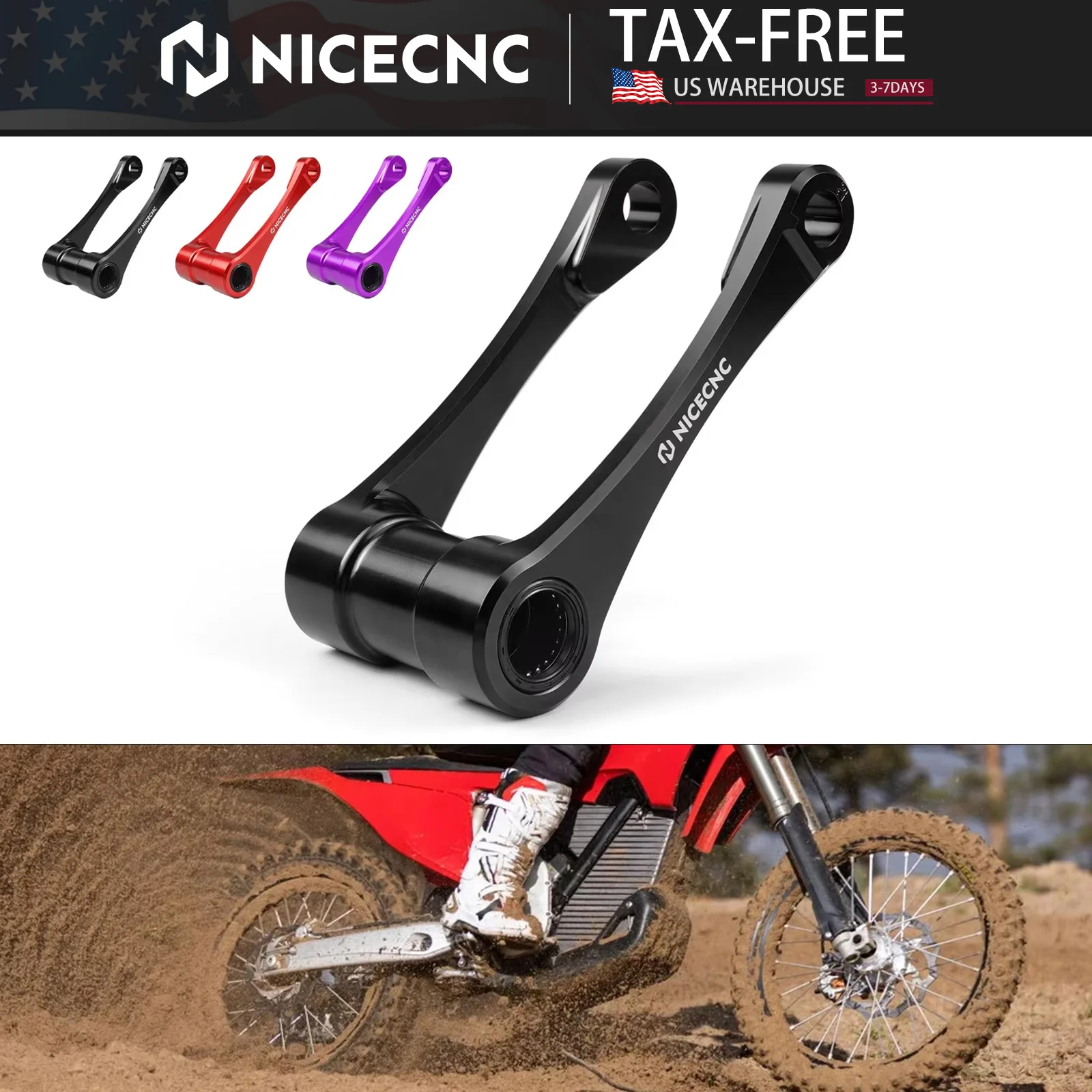 NICECNC لـ Stark Varg MX Stark Varg EX دراجة ترابية كهربائية 2024 2025 1 "رابط خفض التعليق الخلفي