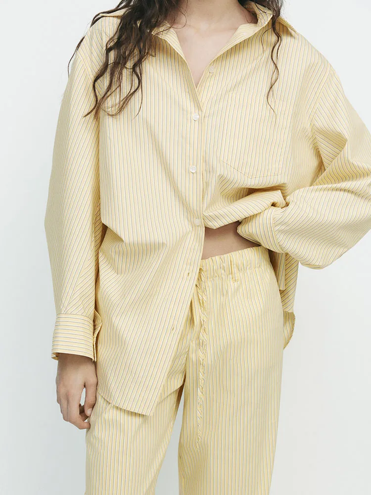 

Новое весеннее поступление, женские длинные марлевые брюки с драпировкой и овальными плечами, модный комплект из двух предметов, 2025 г.