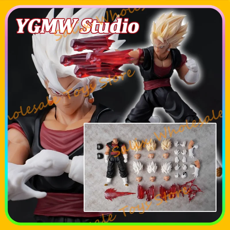В наличии: Коллекционная фигурка YGMW Studio Dragon Ball Vegito, цветная версия, аниме-модель, игрушка, подарок