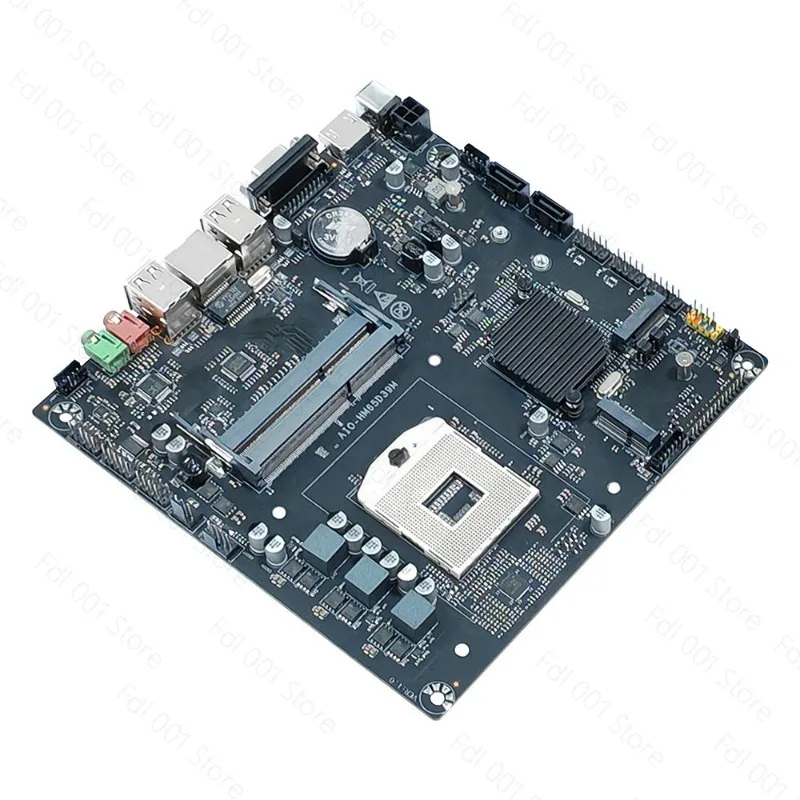 HM65 All-in-One Computer Motherboard DDR3 Memory with COM Interface ITX Industrial Control Motherboard DC12V-19V Power Supply
