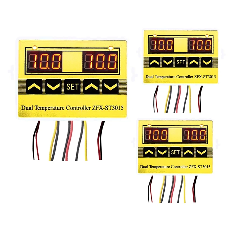 HFES-controlador de temperatura para microordenador, controlador de tiempo inteligente Adj Con pantalla Digital LED de 12V, 24V y 220V, ZFX-ST3015