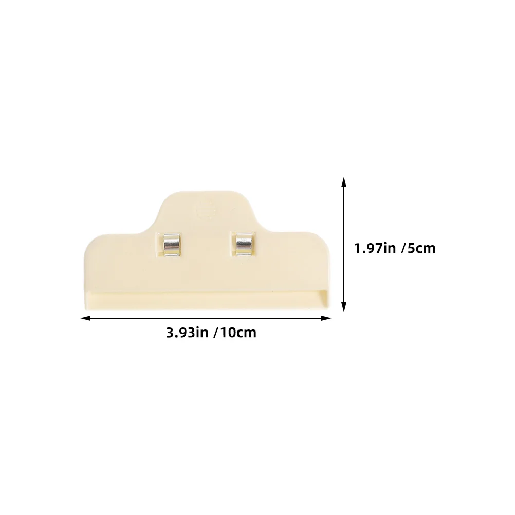 4 قطعة مقاطع حافة بلاستيكية مقاومة للغبار متعددة الأغراض مشابك عزل لحقيبة الطعام الثقيلة ذات الغرز المتقاطعة #6