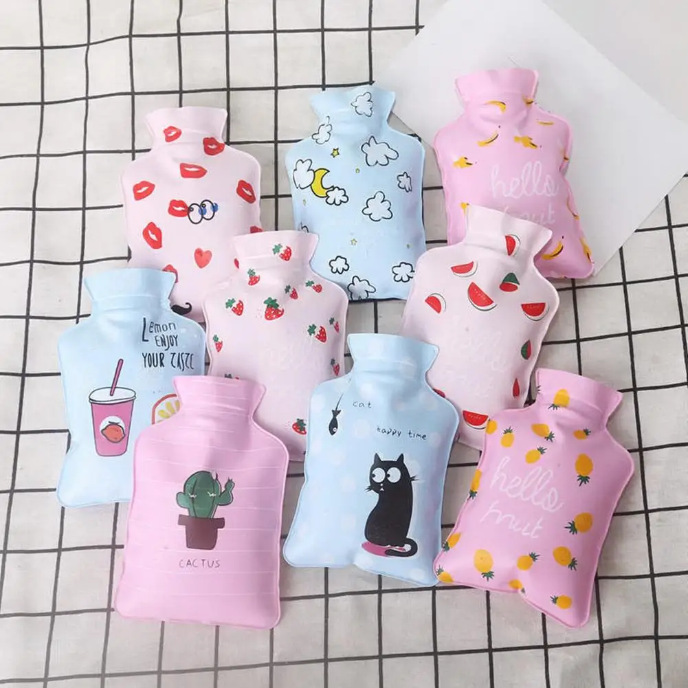 Warm Water Bag  Useful Winter Morning Animal Bear Pattern Thermal Bag Hand Warmer  Reusable Insulated Water Bag