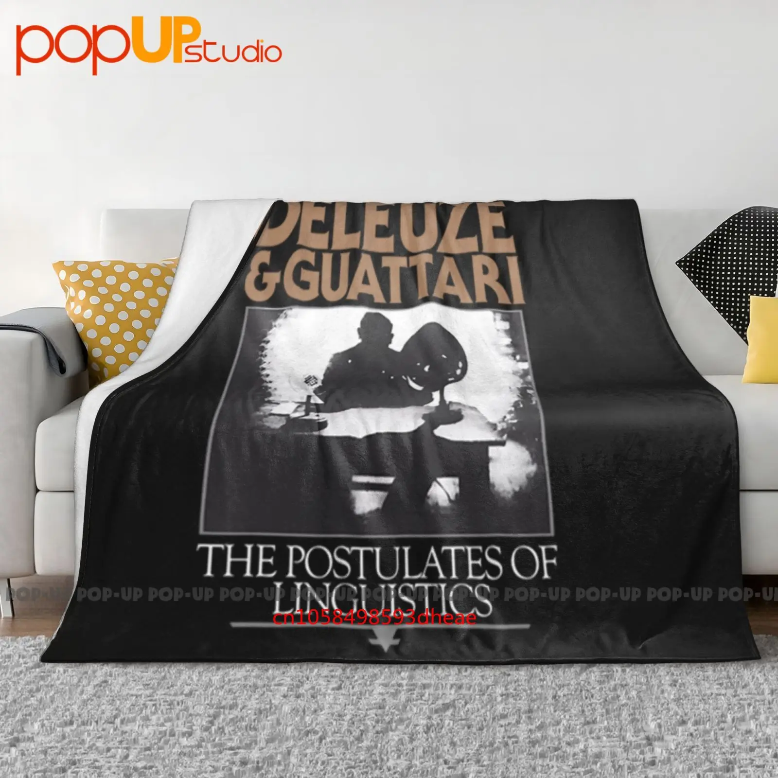 Deleuze y Guattari Foucault Mashup Disciplina Manta ultrasuave Edredón Funda de sofá de invierno Fundas de cama