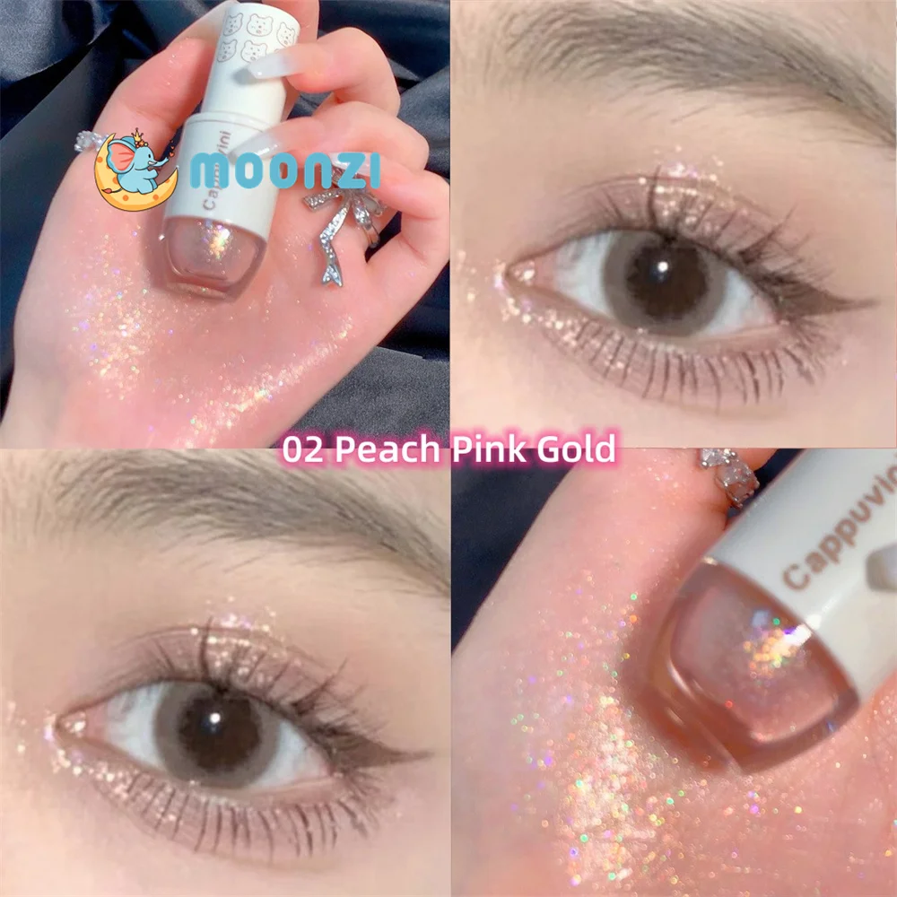 Glitter Highlighter Liquid Eye Shadow Eyeliner Durable Waterproof Gold Shimmer And Shine Eye Silkworm Pencil Makeup Beauty Tool