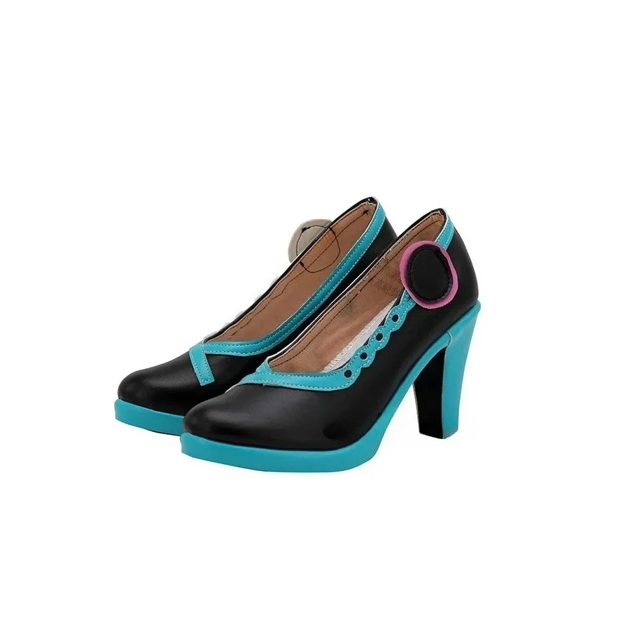 The Shoes Are Suitable for Cosplay Miku V4 Anime Custom Made Cosplay Shoes Boots Halloween Props