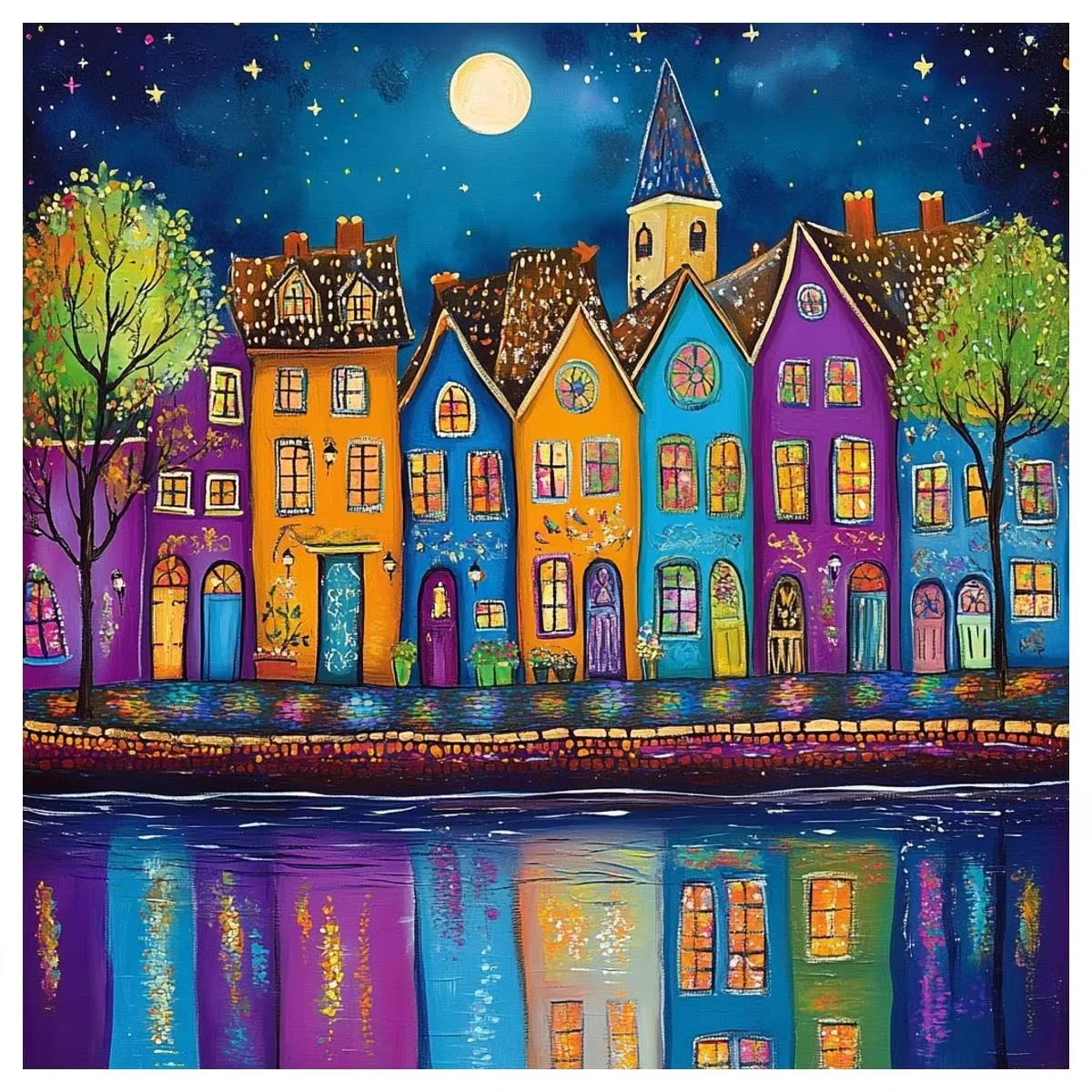 

The Night view of the City 500PCS/1024 PCS Jigsaw Puzzles Challenging Family Activity Game for Gameroom Bedroom Home Decor Gift