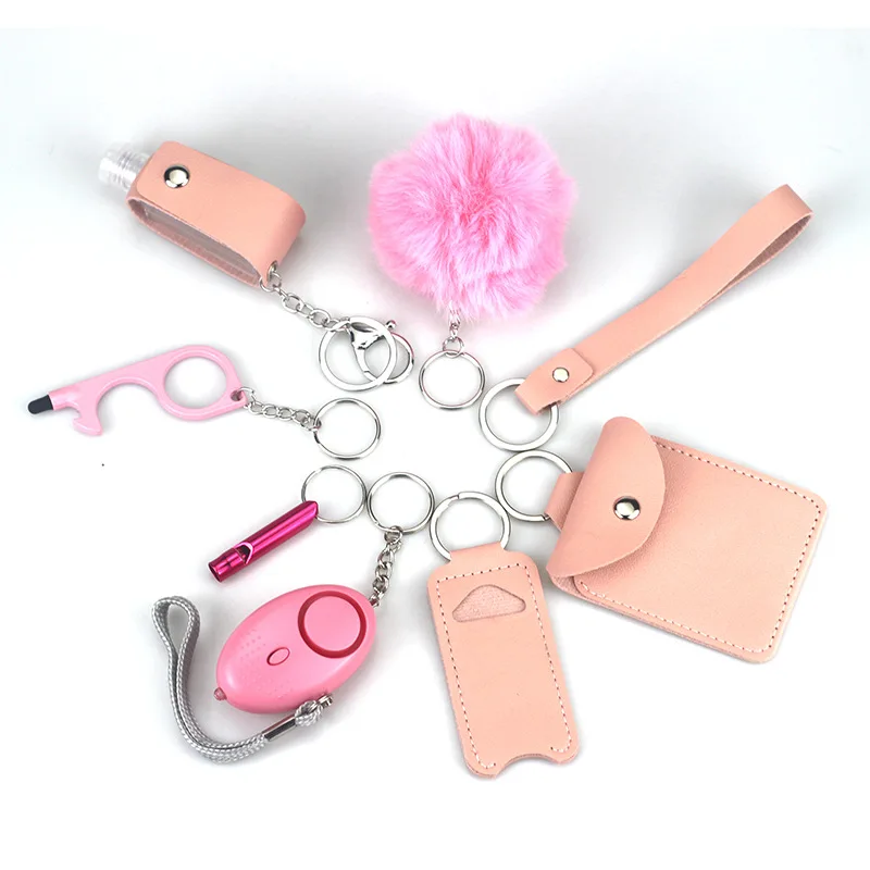 Imagem -02 - Conjunto de Chaveiros para Mulheres e Meninas Self Protection Key Rings Presentes para Mulheres 10 Pcs