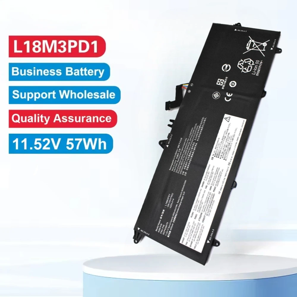 L18M3PD111.52V 4950mAh 57Wh  L18L3PD1 Li-ion Battery for Lenovo ThinkPad T490s T495s T14s Gen 1 L18M3PD2 02DL013Laptop Batteries