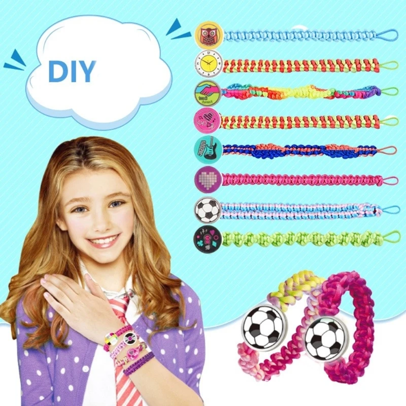 Colorful Handmade Bracelet Weaving Set Innovative Wristband Braiding Accessory