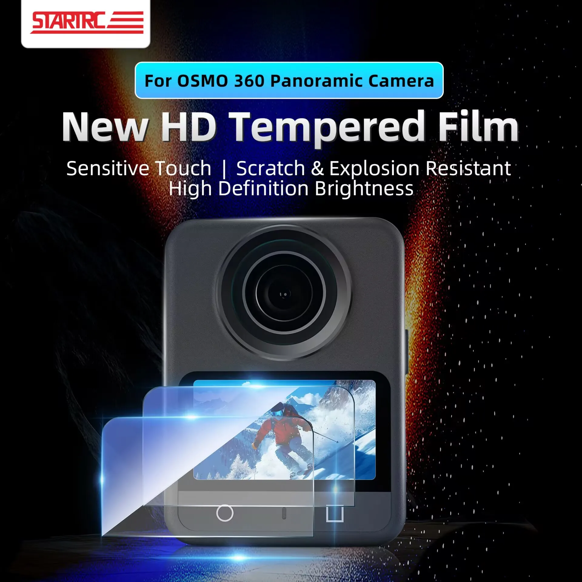 

2PCS Screen Protector for DJI Osmo 360 Ultra-Clear Tempered Glass Camera Lens Protector Glass Film for DJI Osmo Camera Accessory