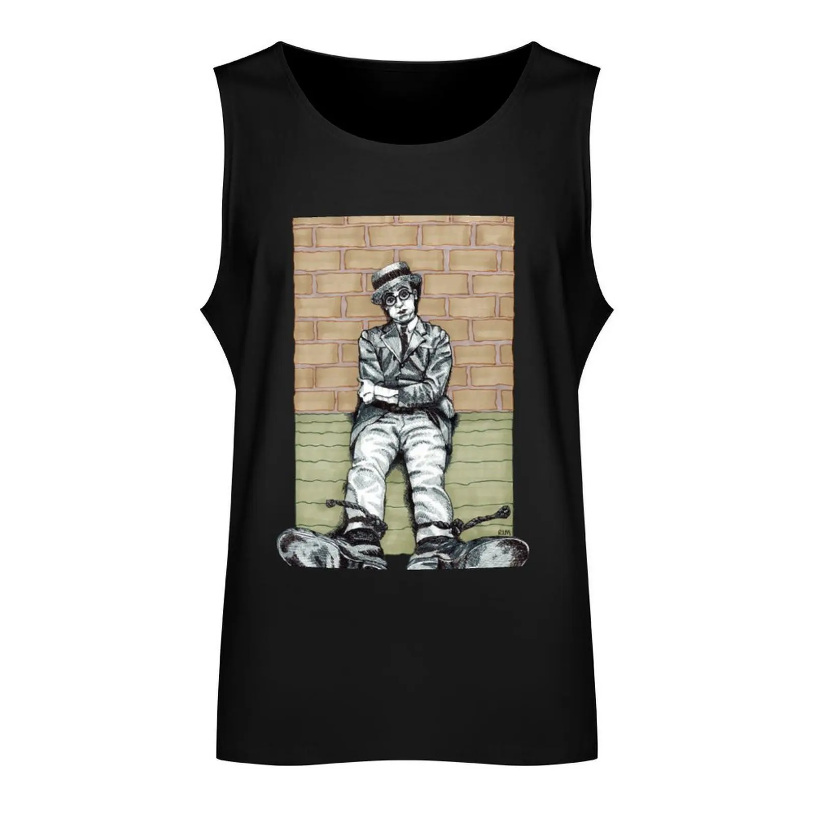 Harold Lloyd One of Those Days Drawing Tank Top gym clothing Men's tops T-shirt sports