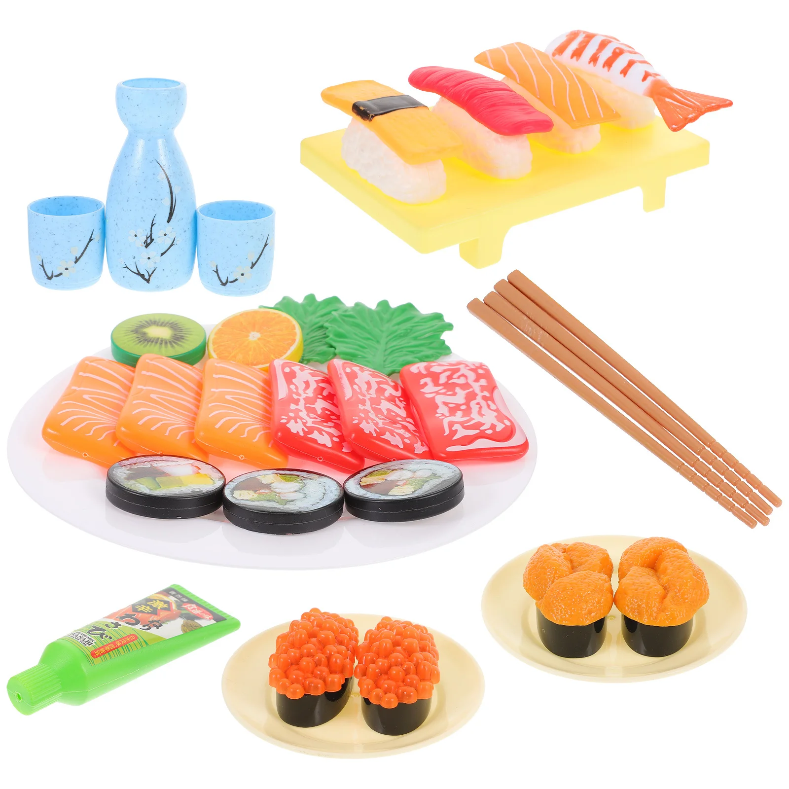 1 مجموعة حية اللون مصغرة نماذج السوشي قابلة لإعادة الاستخدام وهمية السوشي صور الدعائم لمتجر بيع بالتجزئة الديكور عرض المنزل