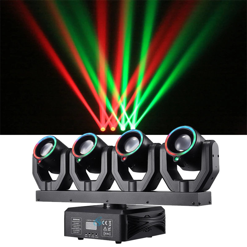 Stage DJ Moving Head Laser Lights DMX512 Strobe Light RGBW LED 150W Full Colored Beam Disco Wedding Party Audience Lighting