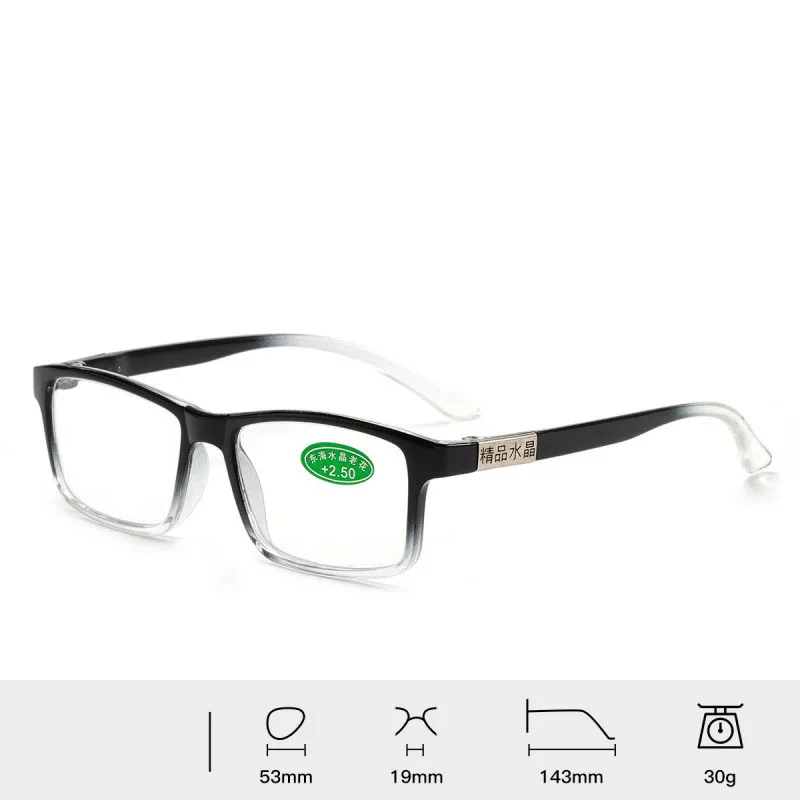 Men Women Eyeglasses Premium Crystal Lenses Glasses Reading Glasses Scratch Resistant Presbyopia Eyeglasses For Daily Reading