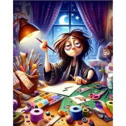 AB Diamond cross stitch Cartoon Scientist 5D DIY Diamond embroidery rhinestone painting Diamond Painting