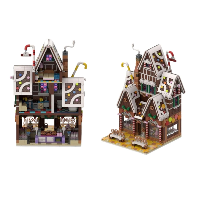 Spot MOC-195714 199764 Small Particle Assembled Building Blocks Castle Architecture Series Model Toy Gift