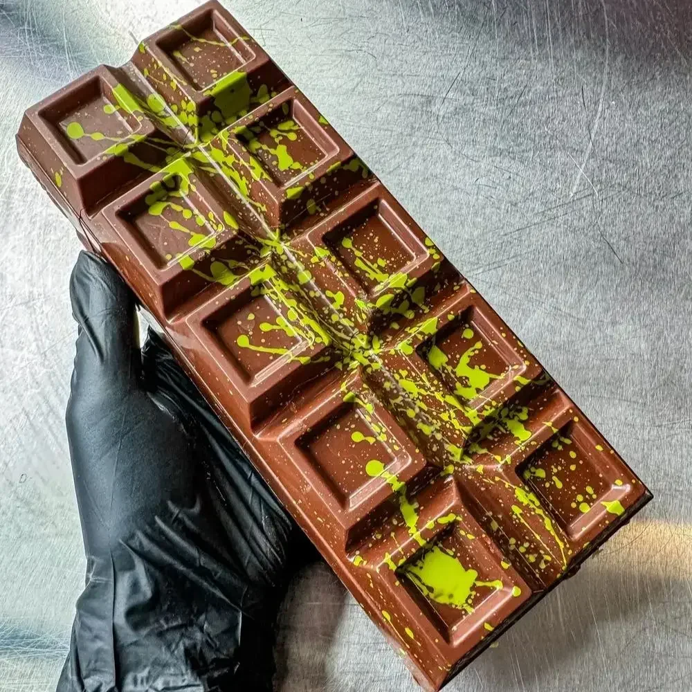 

Dubai Chocolate mold 10-Cavity Silicone Chocolate Molder Bar Baking Jelly Resin Crafting Mold baking supply wholesale Bread mold