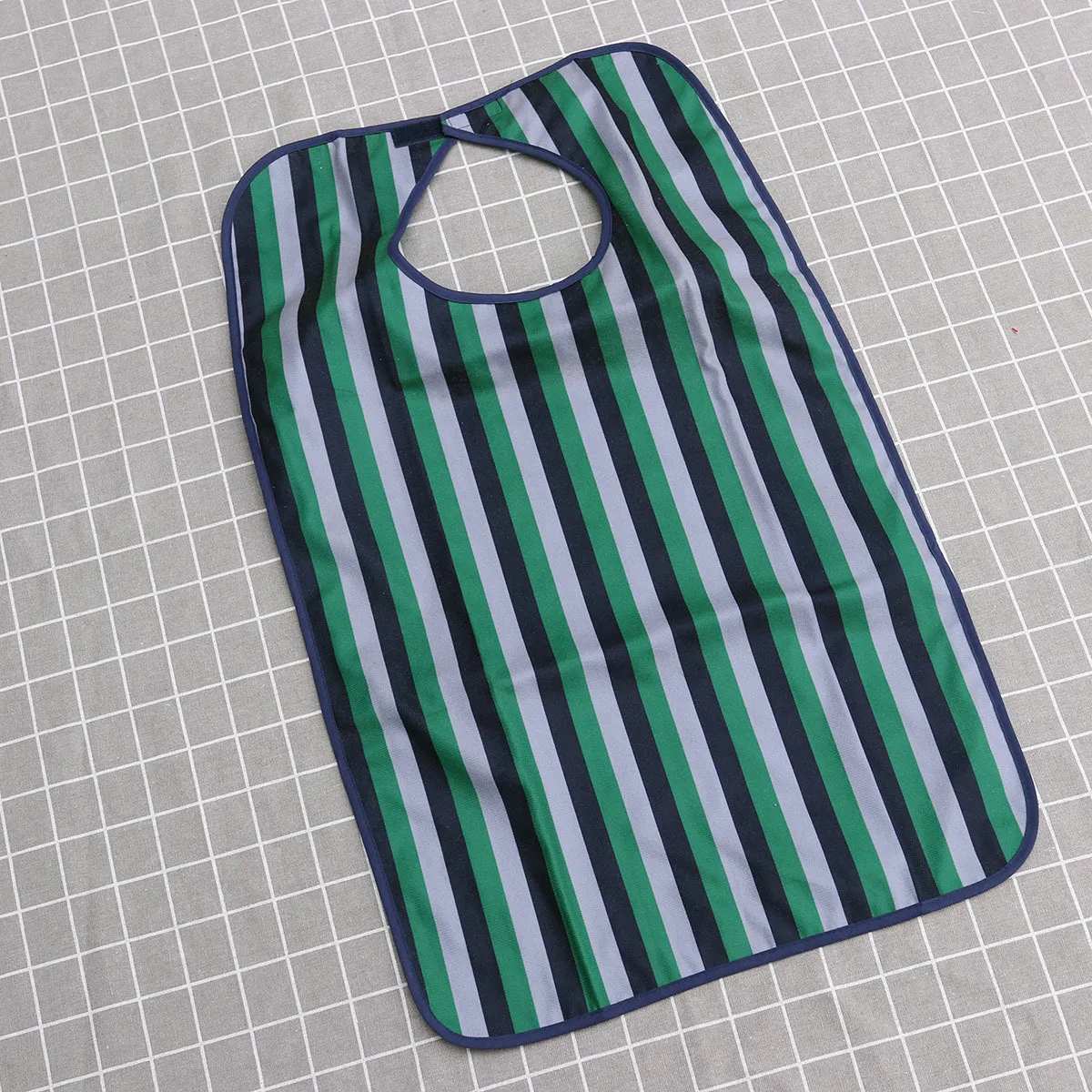 

1Pcs Waterproof Bib Adult Poly Cotton Material Anti-Oil Washable Mealtime Protector Adjustable Neck Tape for Bedridden