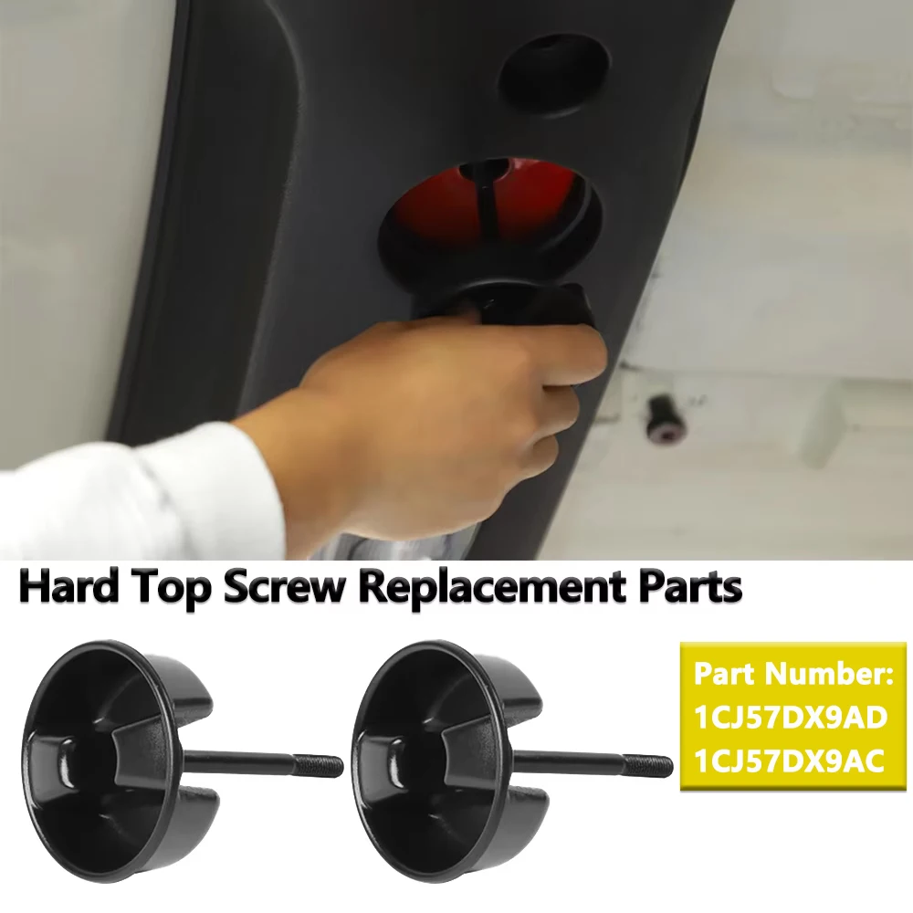 Hardtop Roof Top Freedom Mounting Knob Screw Replacement Parts for Jeep Wrangler JK 2007-2017 Accessories 1CJ57DX9AC 1CJ57DX9AD