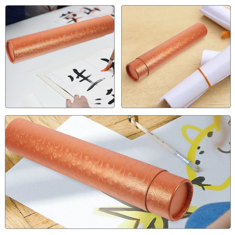 Tube de stockage d'affiches télescopique, 2 pièces, Tube d'expédition de dessin réglable, mallette de rangement rigide pour le Transport des œuvres d'art, étui de canne à pêche