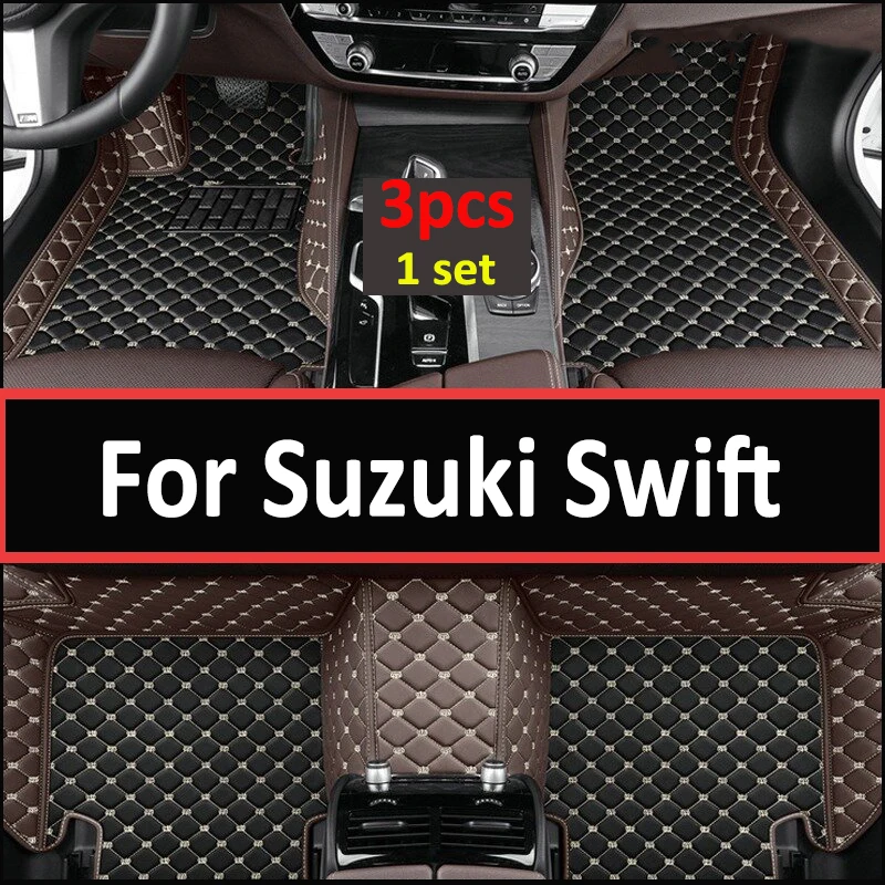 

Кожаные автомобильные коврики для Suzuki Swift AZG412 413D 414 2011 ~ 2017 5door, водонепроницаемые коврики, автомобильный напольный ковер, коврик, аксессуары для автомобиля