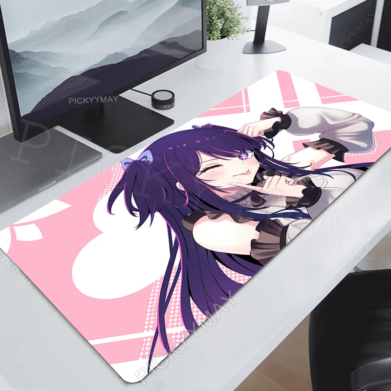 Oshi No Ko Large Mouse Pad deskpad Computer Mousepads Gaming Mousepad Anime Big Keyboard Mat Gamer Mouse Pads Desk Mats 100x50cm